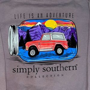 Simply Southern Life Is An Adventure Long Sleeve T-shirt